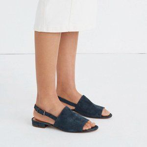 Madewell Slingback Sandal in Suede - Size 8